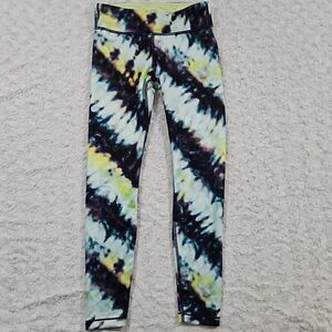 Athleta girl size M 8-10 Chit Chat tight Chroma Dye Cool #351918